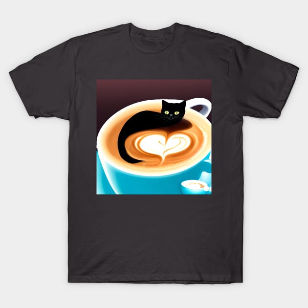 Who Is Swimming Around In My Coffee? T-Shirt by Musical Art By Andrew